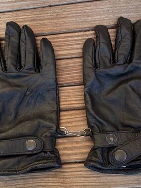 FIRST Black Leather Lined Women’s  Gloves XS FI-115-GL Wrist Winter Driving